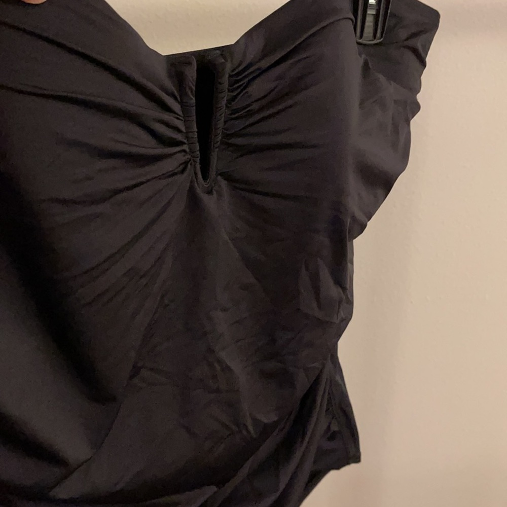 Black Strapless Swimsuit